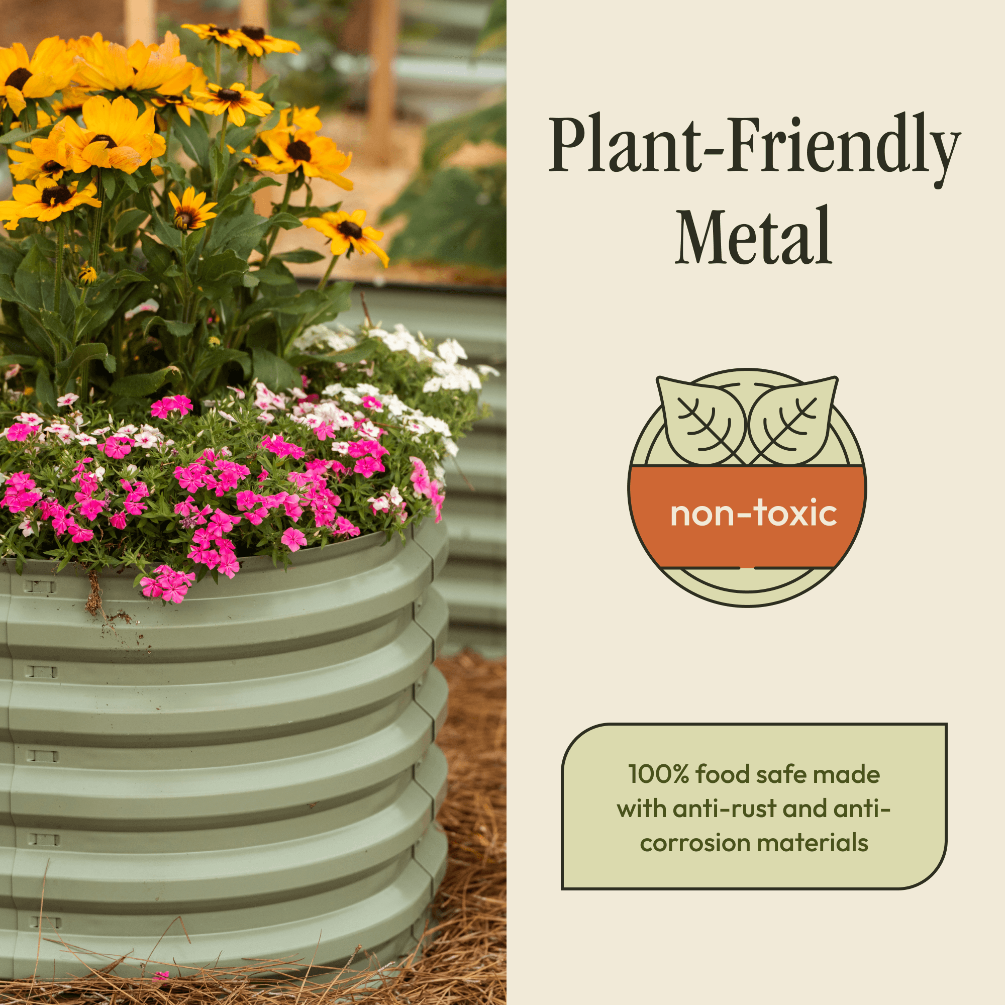 Gro-Rite "No Tools Needed" Premium Metal Raised Garden Bed Kit