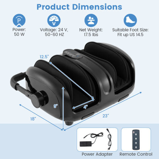 Foot and Calf Massager Heat 360 Adjustable Stand with Constant Temperature Heating