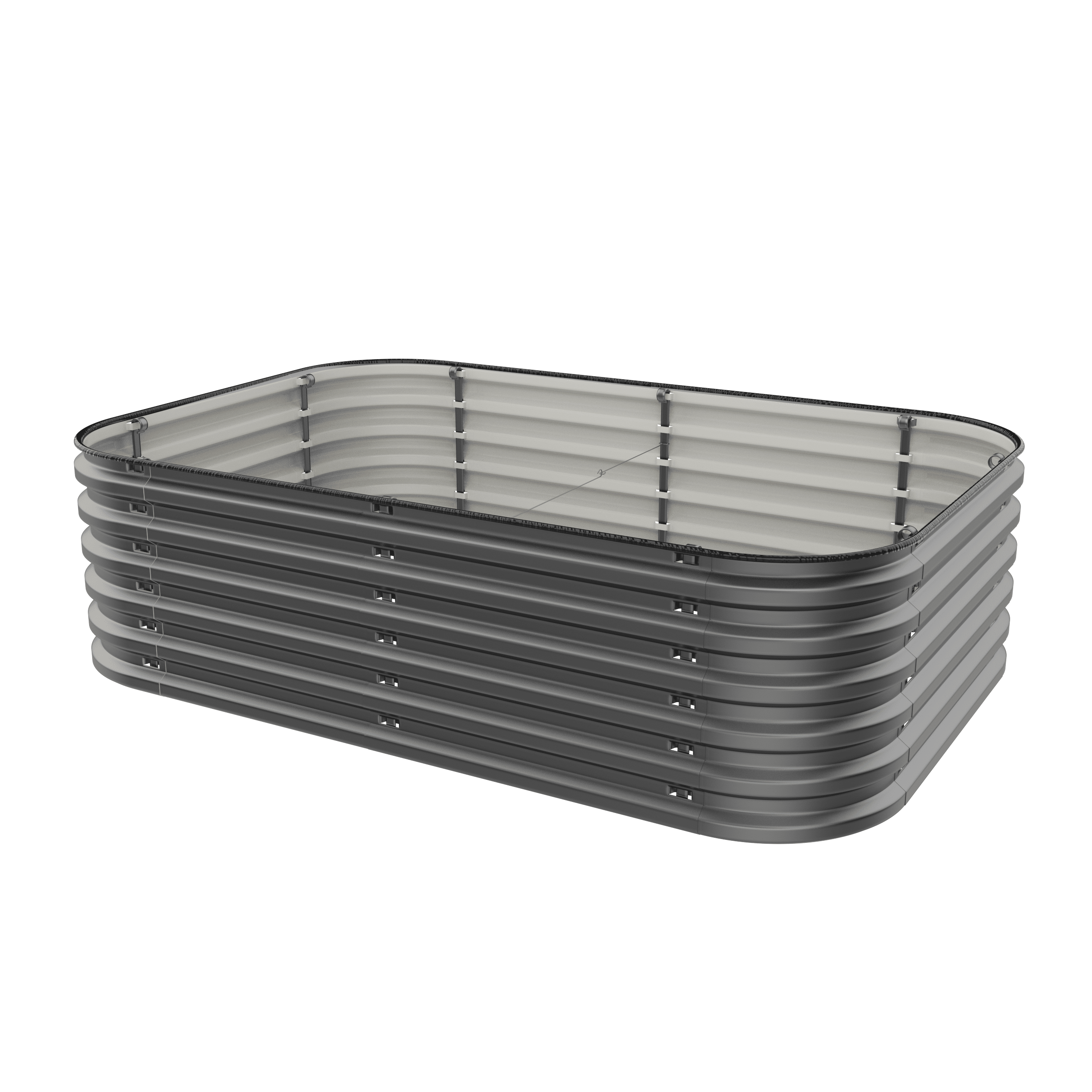 Gro-Rite "No Tools Needed" Premium Metal Raised Garden Bed Kit